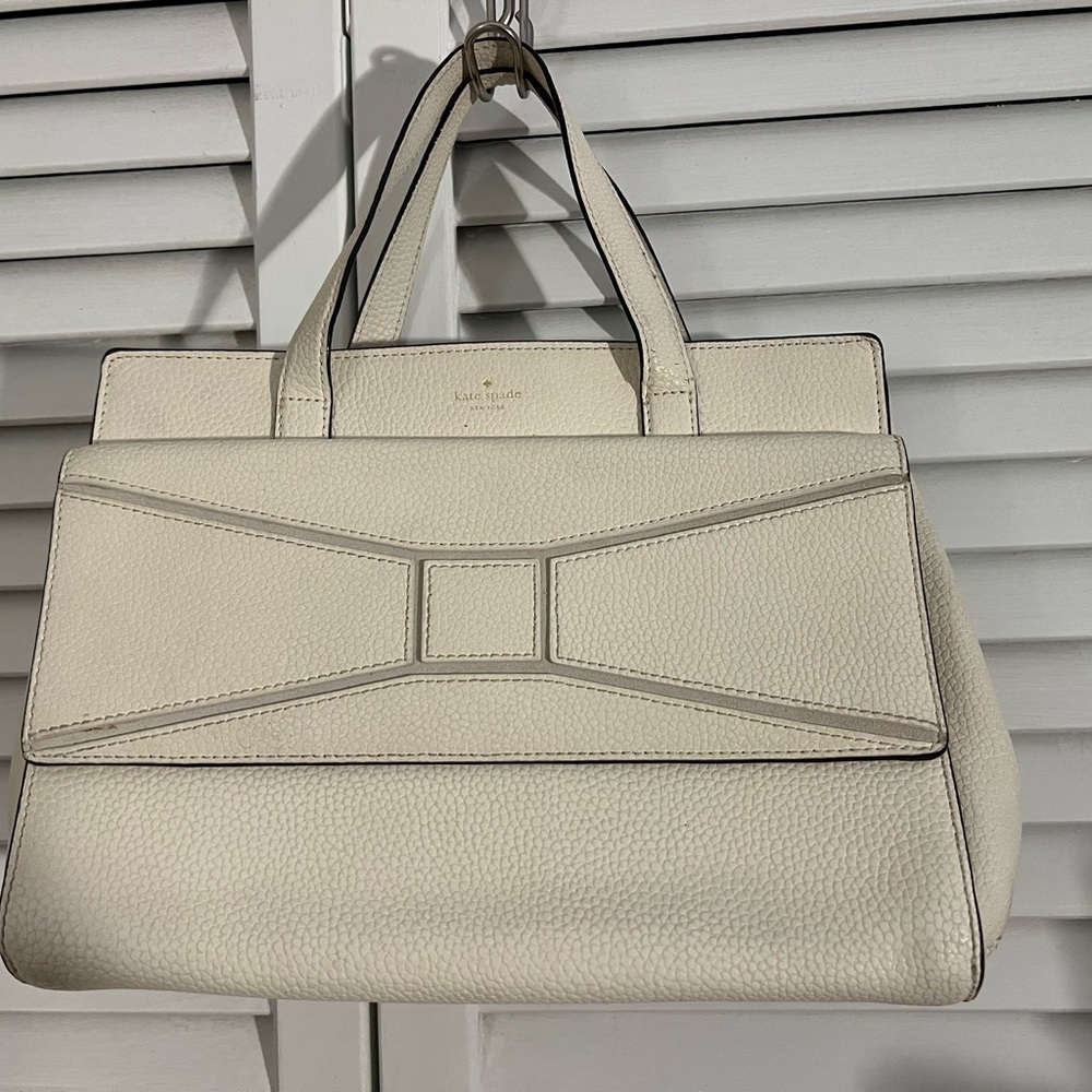 Kate spade cream white beige purse bag Chantal bridge place
